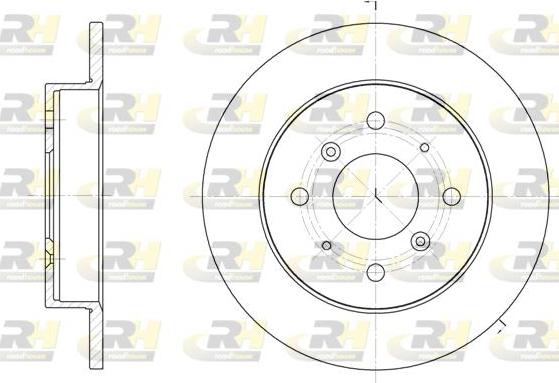 Roadhouse 6208.00 - Тормозной диск autospares.lv