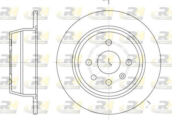 Roadhouse 6207.00 - Тормозной диск autospares.lv