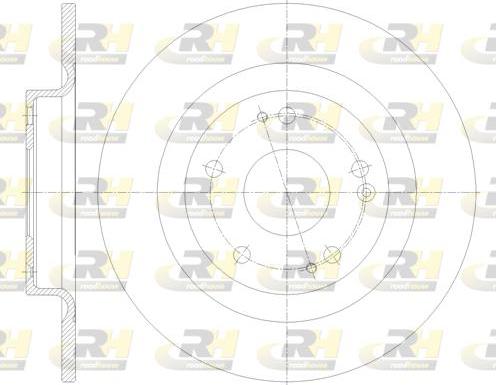 Roadhouse 62101.00 - Тормозной диск autospares.lv