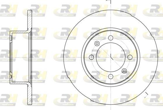 Roadhouse 6286.00 - Тормозной диск autospares.lv