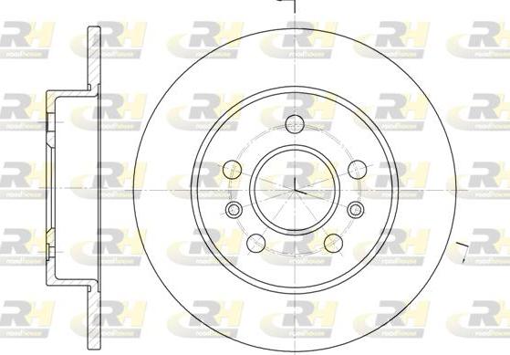 Roadhouse 6239.02 - Тормозной диск autospares.lv