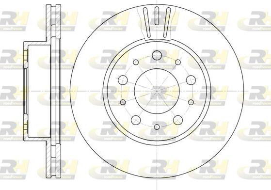 Roadhouse 6231.10 - Тормозной диск autospares.lv