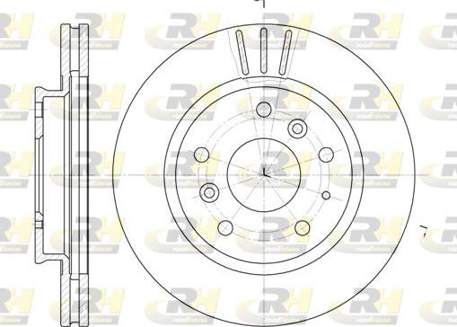 Roadhouse 6237.10 - Тормозной диск autospares.lv