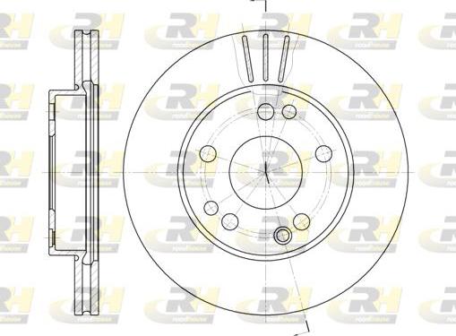 Roadhouse 6228.10 - Тормозной диск autospares.lv