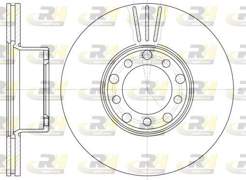 Roadhouse 6274.10 - Тормозной диск autospares.lv