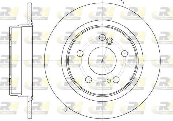 Roadhouse 6270.00 - Тормозной диск autospares.lv