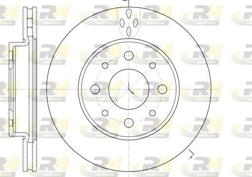 Roadhouse 6745.10 - Тормозной диск autospares.lv