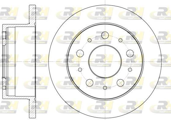 Roadhouse 6741.00 - Тормозной диск autospares.lv