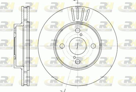 Roadhouse 6742.10 - Тормозной диск autospares.lv