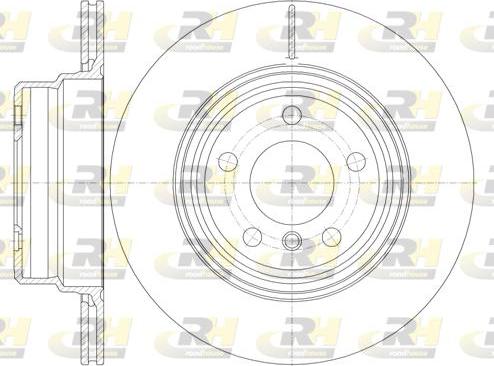 Roadhouse 6755.10 - Тормозной диск autospares.lv