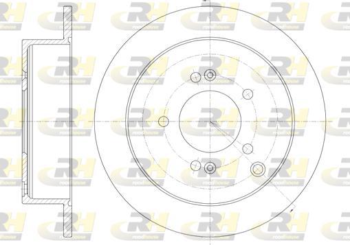 Roadhouse 6756.00 - Тормозной диск autospares.lv