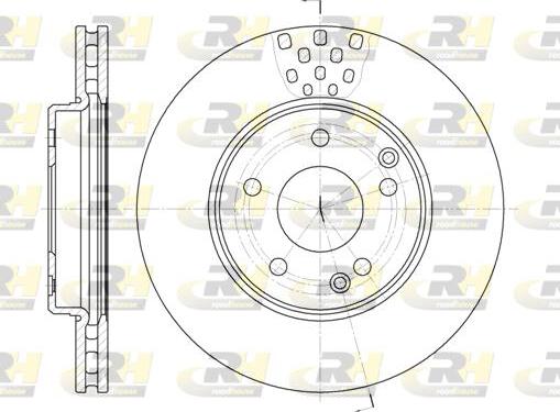 Roadhouse 6751.10 - Тормозной диск autospares.lv