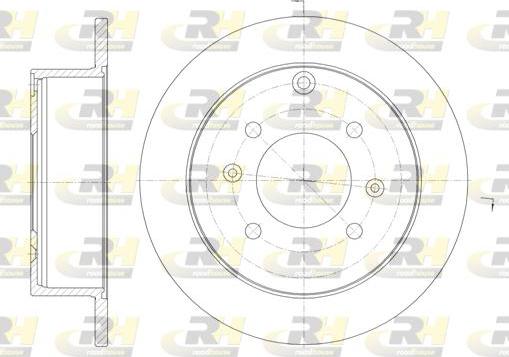 Roadhouse 6757.00 - Тормозной диск autospares.lv