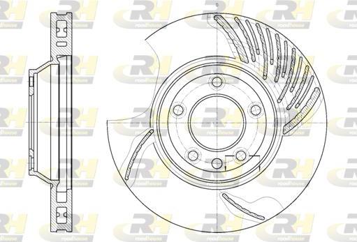 Roadhouse 6769.10 - Тормозной диск autospares.lv