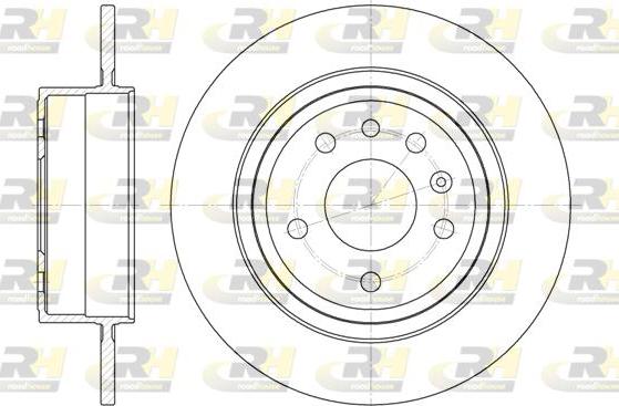 Roadhouse 6764.00 - Тормозной диск autospares.lv