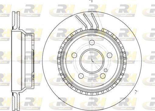 Roadhouse 6760.10 - Тормозной диск autospares.lv