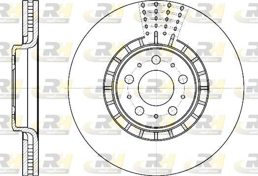 Roadhouse 6768.10 - Тормозной диск autospares.lv