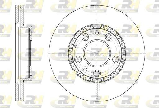 Roadhouse 6767.10 - Тормозной диск autospares.lv