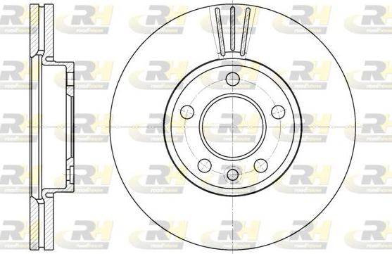 Roadhouse 6708.10 - Тормозной диск autospares.lv