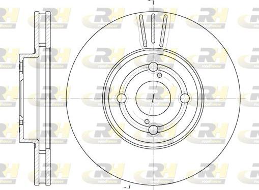 Roadhouse 6703.10 - Тормозной диск autospares.lv