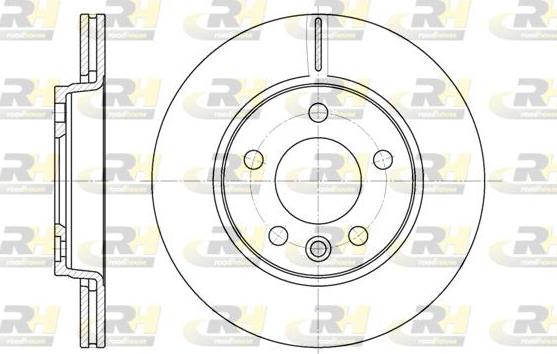 Roadhouse 6707.10 - Тормозной диск autospares.lv