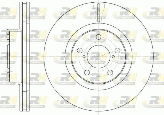 Roadhouse 6715.10 - Тормозной диск autospares.lv