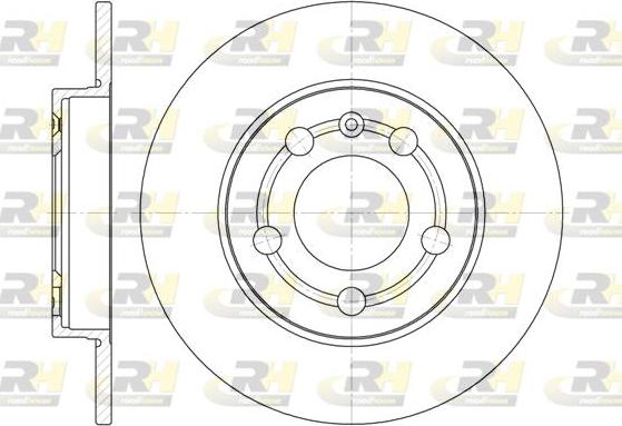 Roadhouse 6718.00 - Тормозной диск autospares.lv