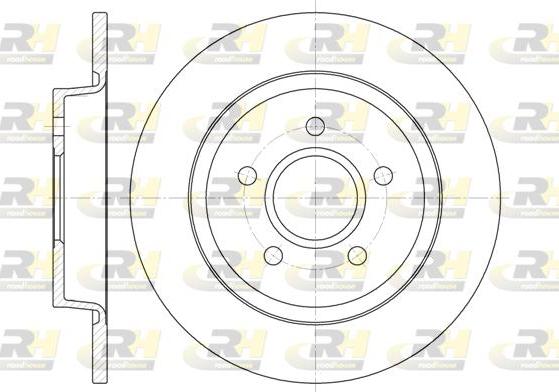 Roadhouse 6712.00 - Тормозной диск autospares.lv