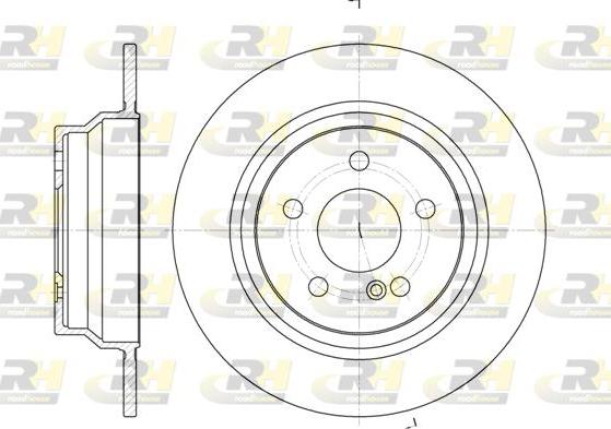 Roadhouse 6787.00 - Тормозной диск autospares.lv