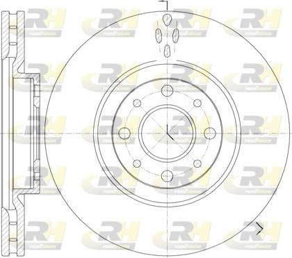 Roadhouse 6734.10 - Тормозной диск autospares.lv