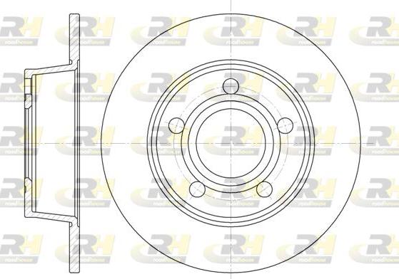 Roadhouse 6724.00 - Тормозной диск autospares.lv