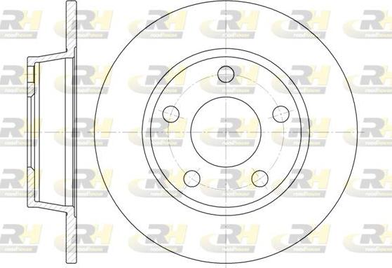 Roadhouse 6723.00 - Тормозной диск autospares.lv