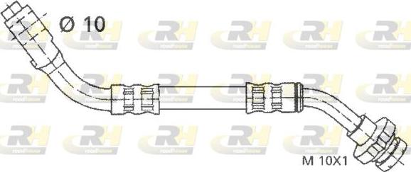 Roadhouse 1903.86 - Тормозной шланг autospares.lv