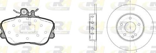 Roadhouse 8445.00 - Дисковый тормозной механизм, комплект autospares.lv