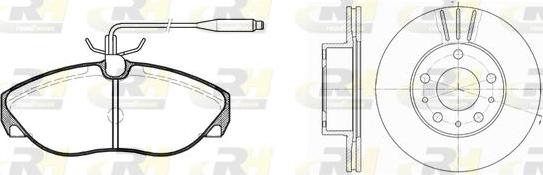 Roadhouse 8486.01 - Дисковый тормозной механизм, комплект autospares.lv