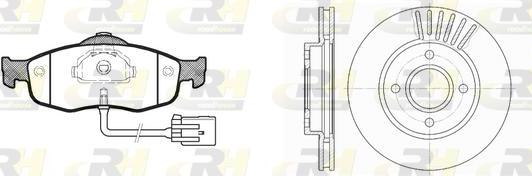 Roadhouse 8432.00 - Дисковый тормозной механизм, комплект autospares.lv