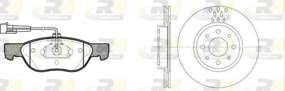 Roadhouse 8587.01 - Дисковый тормозной механизм, комплект autospares.lv