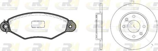 Roadhouse 8643.00 - Дисковый тормозной механизм, комплект autospares.lv