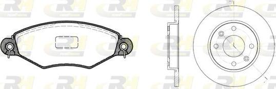 Roadhouse 8643.02 - Дисковый тормозной механизм, комплект autospares.lv