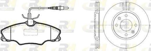 Roadhouse 8603.00 - Дисковый тормозной механизм, комплект autospares.lv