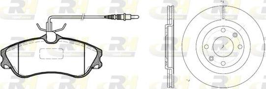 Roadhouse 8634.00 - Дисковый тормозной механизм, комплект autospares.lv