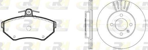 Roadhouse 8631.00 - Дисковый тормозной механизм, комплект autospares.lv