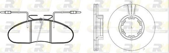 Roadhouse 8048.00 - Дисковый тормозной механизм, комплект autospares.lv