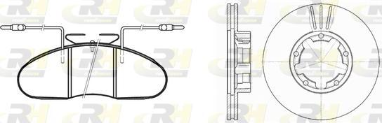 Roadhouse 8048.01 - Дисковый тормозной механизм, комплект autospares.lv