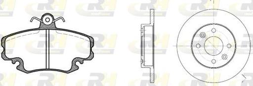 Roadhouse 8141.04 - Дисковый тормозной механизм, комплект autospares.lv