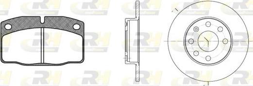 Roadhouse 8101.00 - Дисковый тормозной механизм, комплект autospares.lv