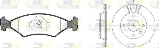 Roadhouse 8119.01 - Дисковый тормозной механизм, комплект autospares.lv