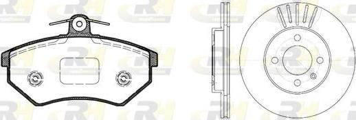 Roadhouse 8134.00 - Дисковый тормозной механизм, комплект autospares.lv