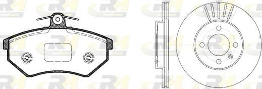 Roadhouse 8134.01 - Дисковый тормозной механизм, комплект autospares.lv