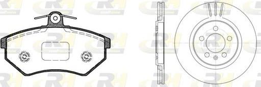 Roadhouse 8134.02 - Дисковый тормозной механизм, комплект autospares.lv